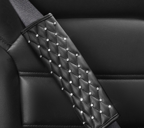 Car Interior For Car Diamond GearKnob Cover Handbrake Sleeve Safety Belt Shoulder Pad