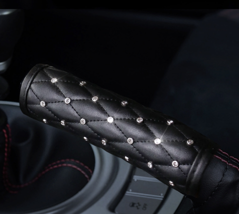 Car Interior For Car Diamond GearKnob Cover Handbrake Sleeve Safety Belt Shoulder Pad