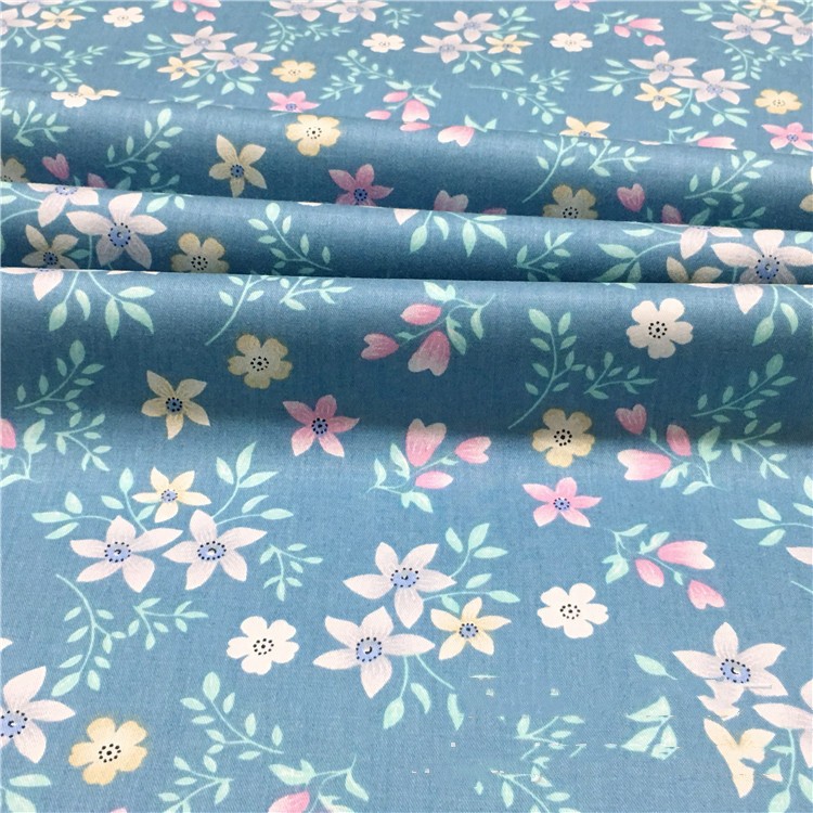 Japanese Small Floral Cotton Twill Fabric