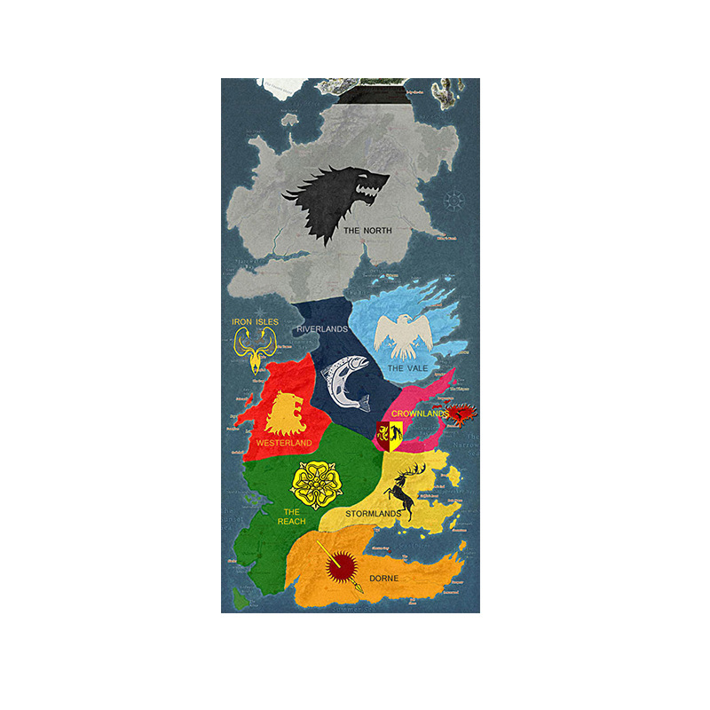 New Home Map Decoration Flag