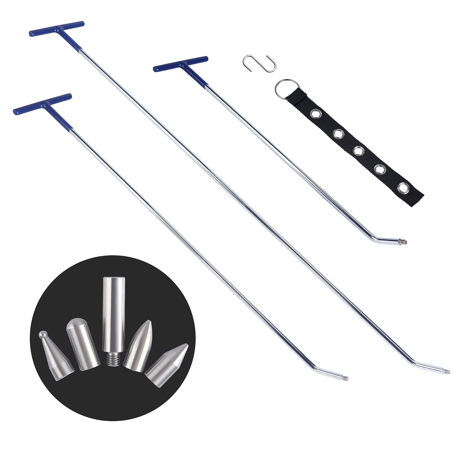Car Dent Repair Tool Hook Crowbar Three-piece Set