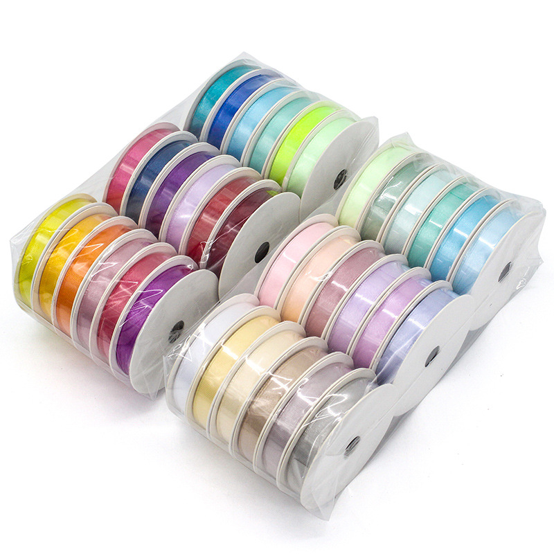 Multi Color Set Gift Packaging Ribbon