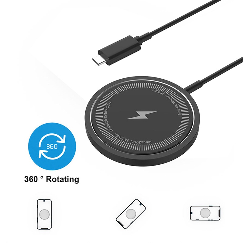 1-to-2 PD Magnetic Wireless Charger