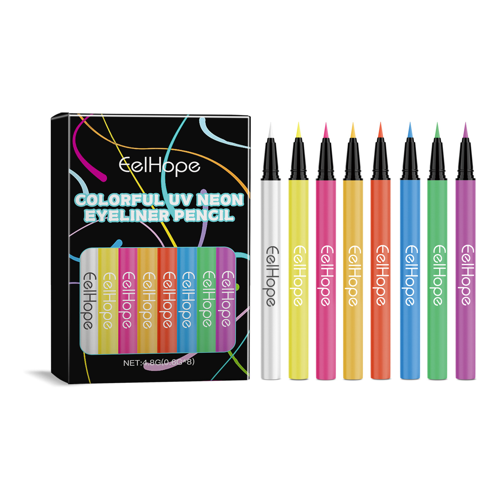 8 Colors Party Neon Liquid Eyeliner Silky