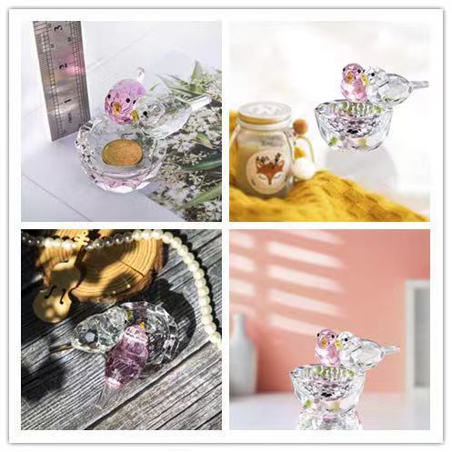 Crystal Bird's Nest Animal Decoration Crafts Living Room