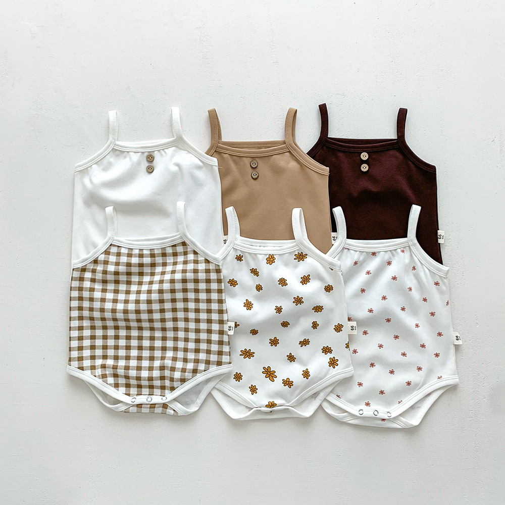 Korean Style Baby Summer Wear Jumpsuit Thin
