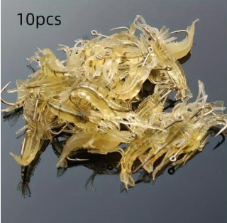 Luminous Fake Shrimp Luya With Hook Fishy Smell Soft Shrimp Hook Topmouth Culter Bait