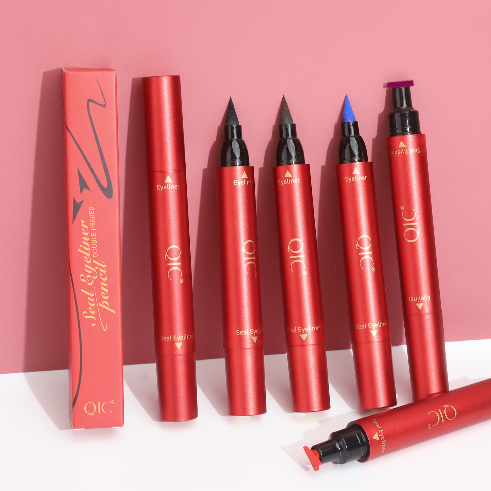 Color Double-headed Seal Eyeliner Waterproof And Sweat-proof