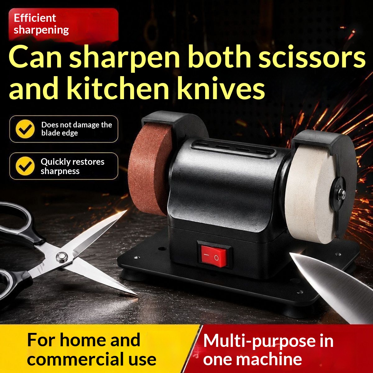 Desktop Dual-grit Grinding Machine For Home Use