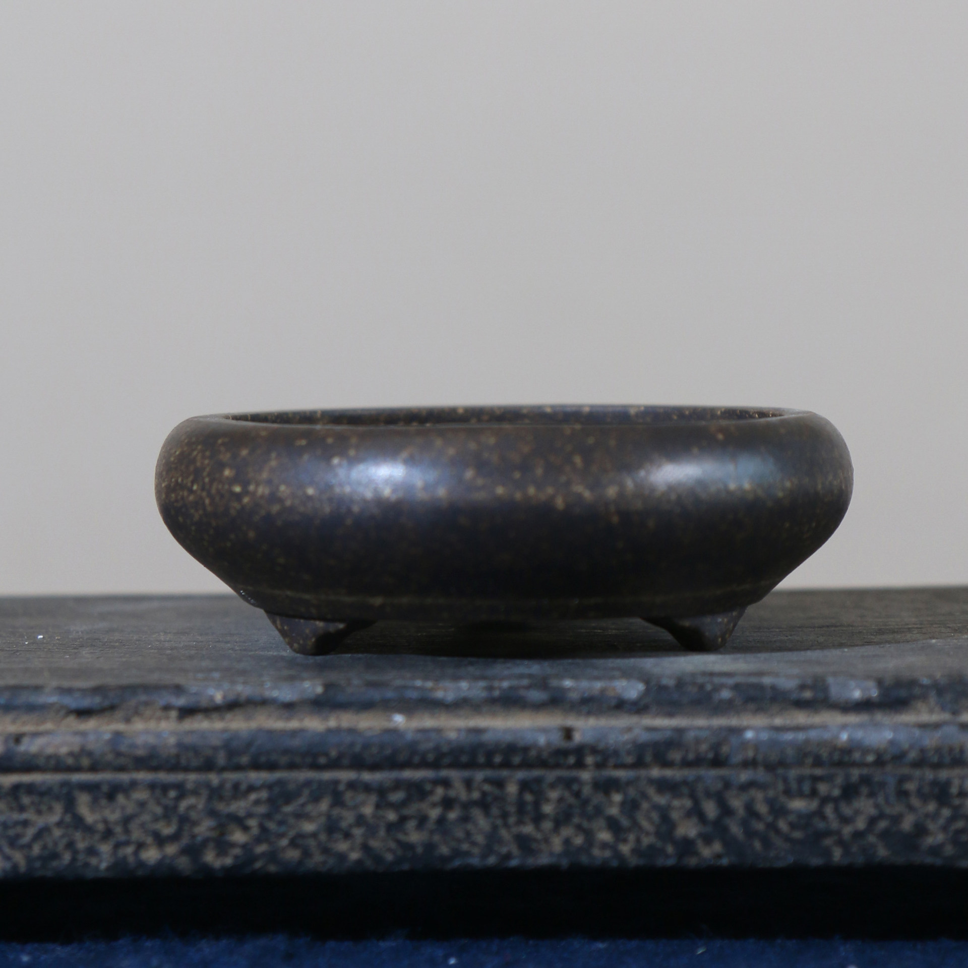 Purple Clay Round Miniature Handmade Pot
