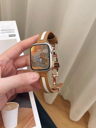 Canvas Butterfly Buckle Watch Strap Thin Female