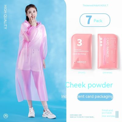 Disposable Raincoat Portable Vacuum Shrunk Packaging