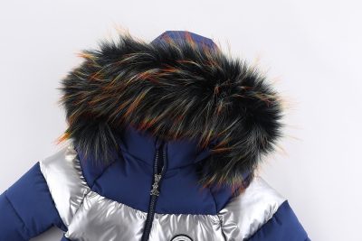 Winter Fur Collar Rompers Jumpsuit Children Thickened Warm Infant Rompers