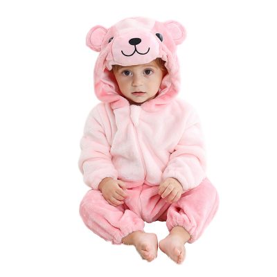 Cartoon One-piece Pajama Children's Autumn And Winter Animal Homewear