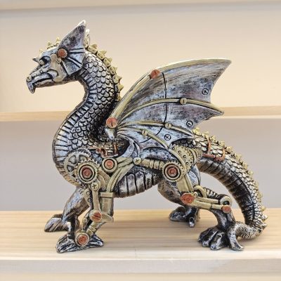 Mechanical Punk Dog Resin Crafts Desktop Window Decorative Ornament